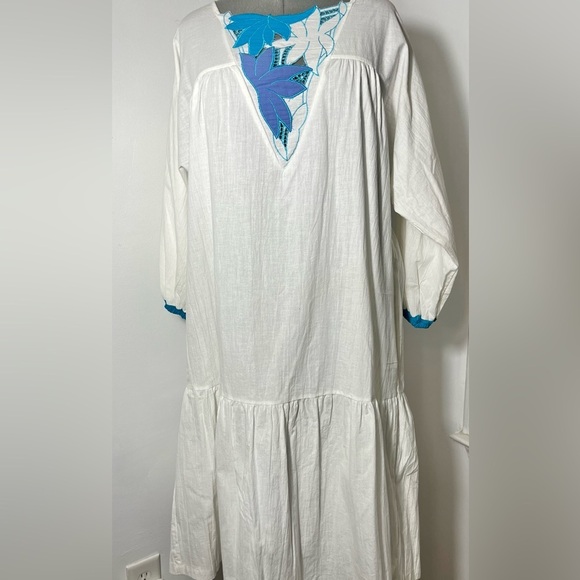 LEIGH KARMITZ FOR PERIPHERY VINTAGE  ROBE Kaftan Muumuu dress sz L - Picture 1 of 11